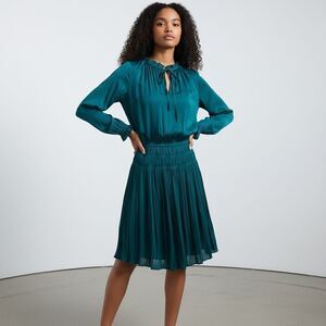 Chic Teal Midi Dress for Women